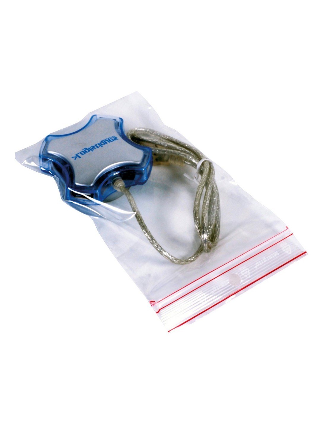 Boîte de 1000 sachets plastique à fermeture zip transparent 60 microns -  H40 cm ouverture 30 cm ≡ CALIPAGE