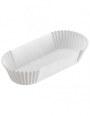 Moule caissette de cuisson en papier, blanche, emballages à usage