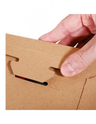 Pochette carton avec fermeture par languettes