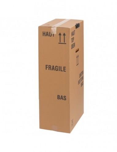 Caisse penderie 50x50x100 avec porte cintre - CBJ Emballages